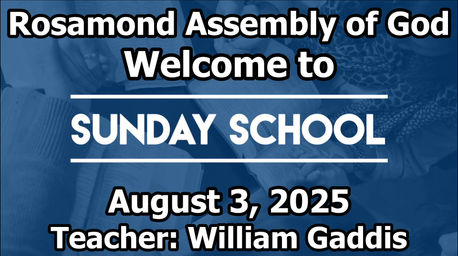 Sunday School 8.3.2025